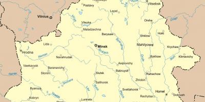 Kartta valko-venäjällä